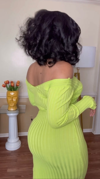 Lime Wine - Midi Dress