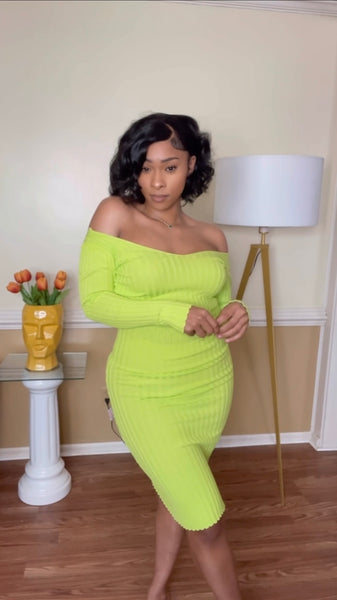 Lime Wine - Midi Dress