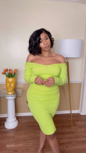 Lime Wine - Midi Dress