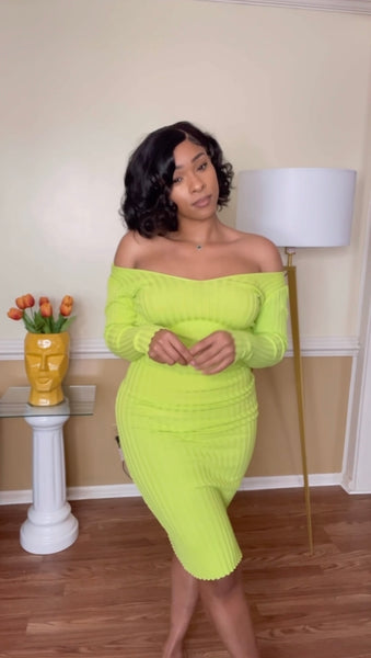 Lime Wine - Midi Dress